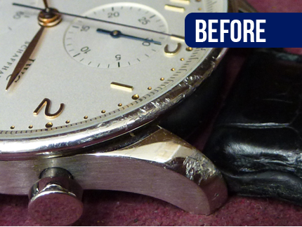 国産時計・輸入時計　外装修理・研磨・磨き　作業前